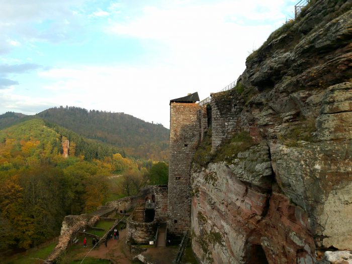 Burg Fleckenstein von oben