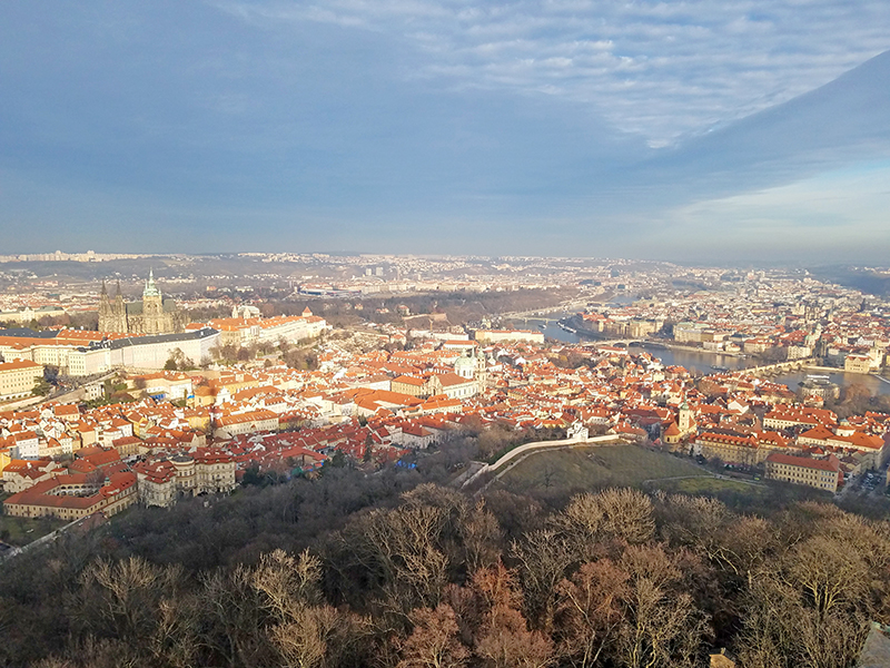 Blick auf Prag vom Petrin aus