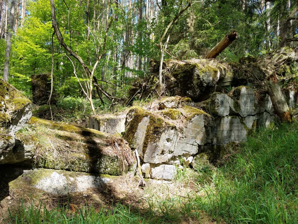 Ein eingestürzter Bunker